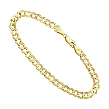 14k Yellow Gold Curb Link Bracelet 5.5 mm